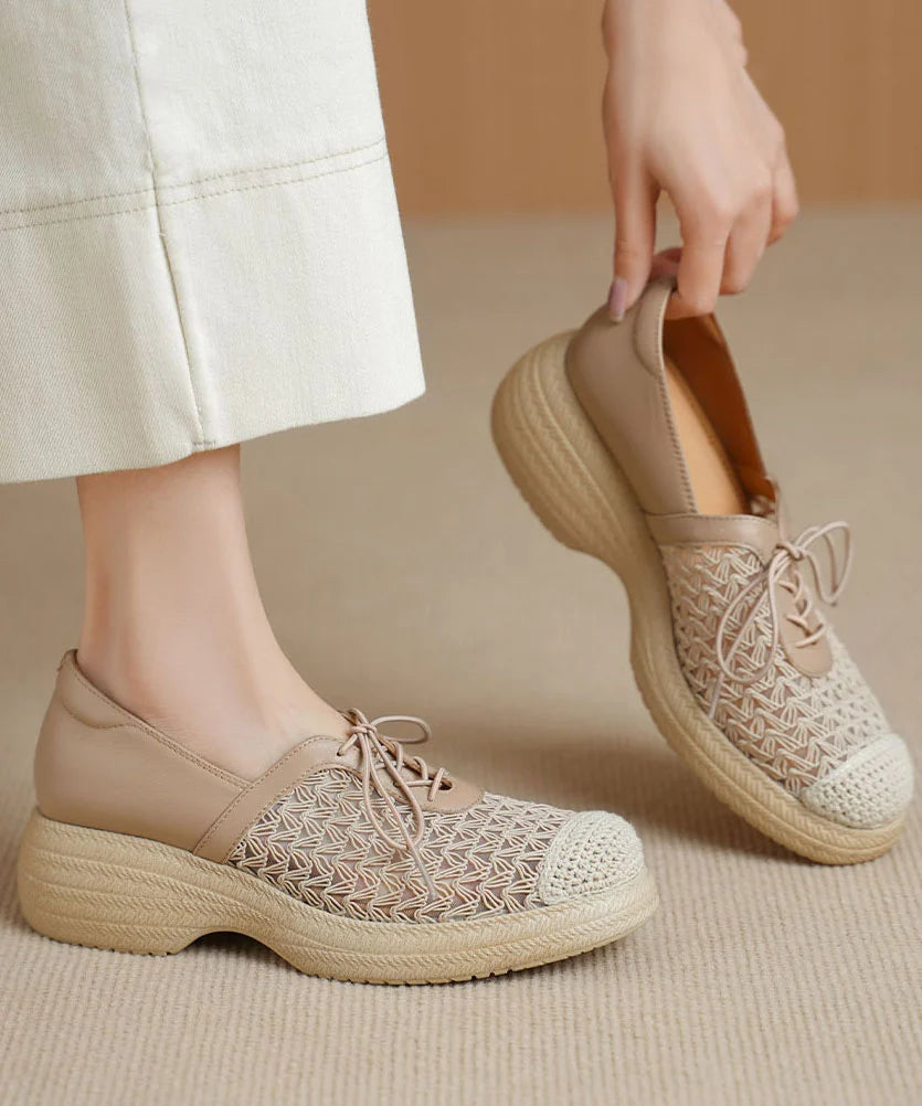 Dames Platte Schoenen Opengewerkte Details 3