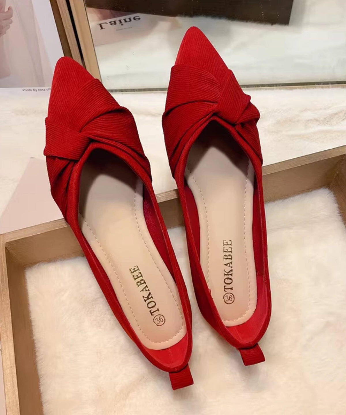 Dames Platte Schoenen Puntige Neus 2