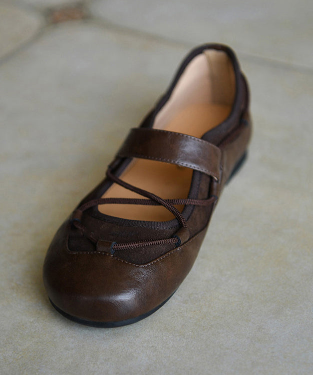 Dames Platte Schoenen Retro Gekruiste Band 3