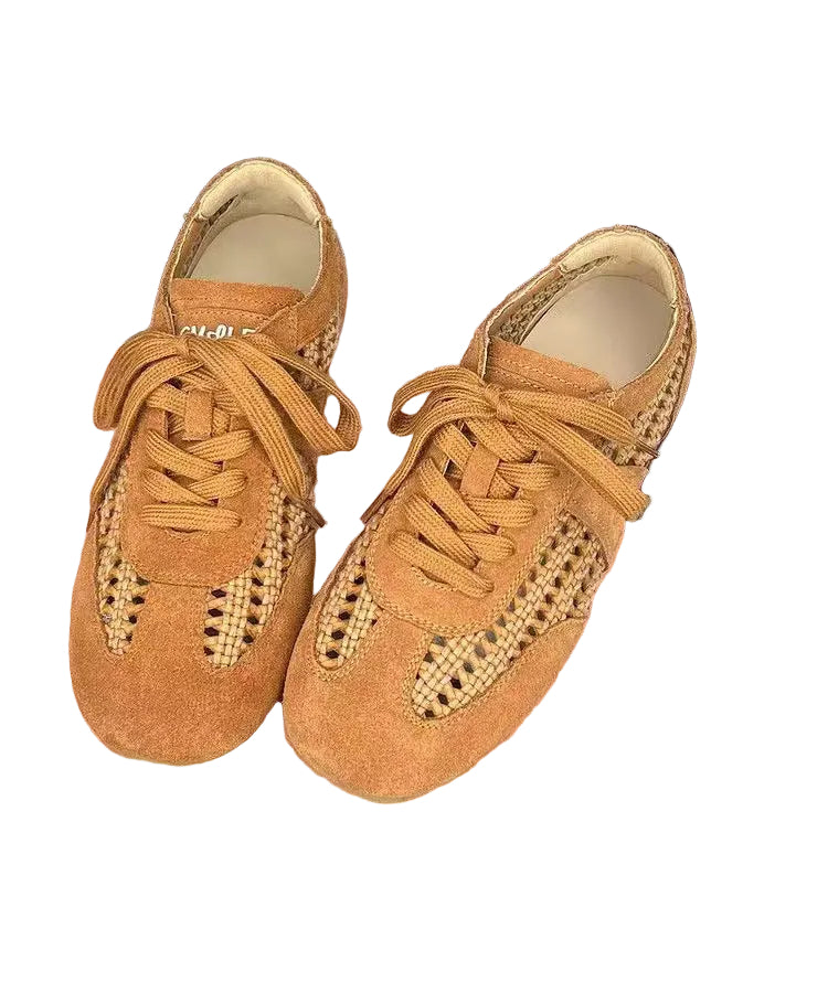 Dames Platte Schoenen met Vetersluiting 0