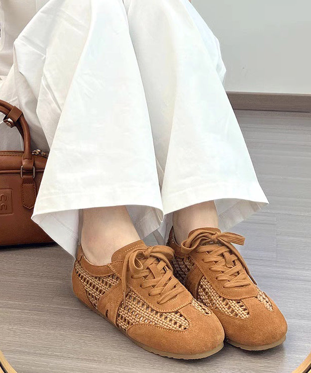 Dames Platte Schoenen met Vetersluiting 3