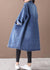 Dames Plus Size Box Coat met Staande Kraag en Trekkoord 3
