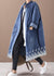 Dames Plus Size Box Coat met Staande Kraag en Trekkoord 8