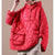 Dames Plus Size Hoodie Korte Puffer Jas 3