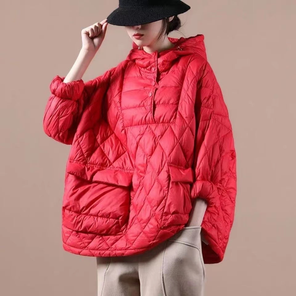 Dames Plus Size Hoodie Korte Puffer Jas 9