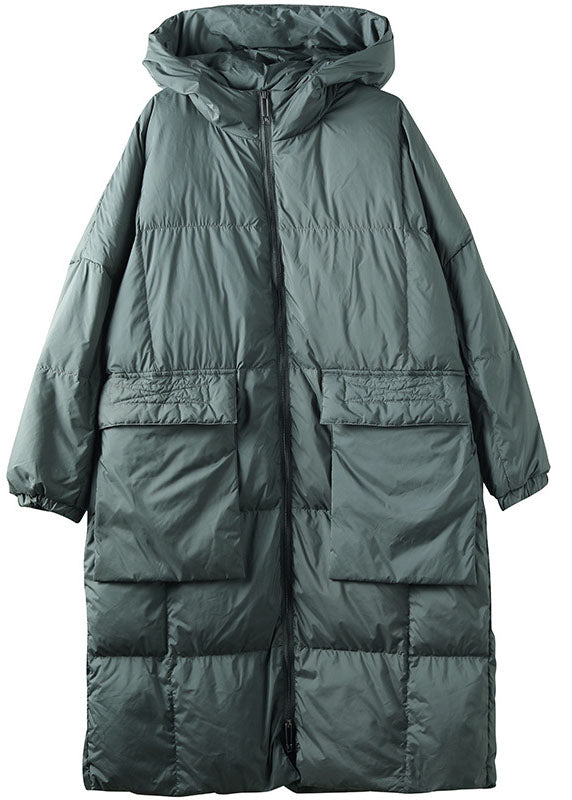Dames Plus Size Winterjas met Capuchon en Ritszakken 6