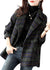 Dames Plus Size Wollen Jas met Peter Pan Kraag en Ruitpatroon 0