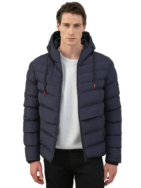 Dames Puffer Jas met Verwijderbare Kap 0