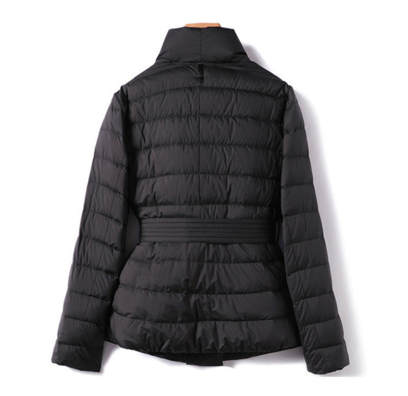 Dames Pufferjack Met Overslagsilhouet 1