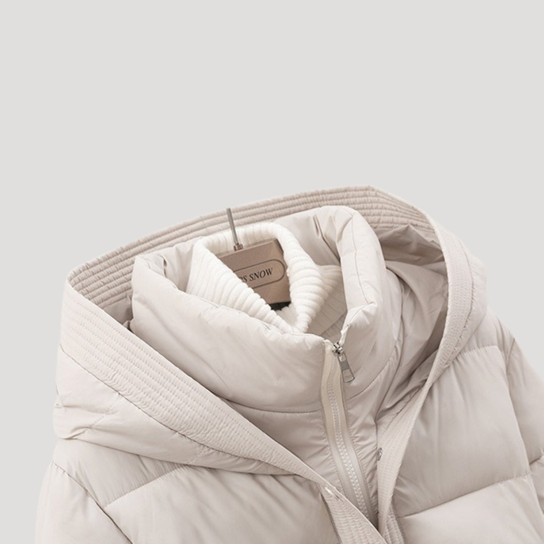Dames Pufferjack met Capuchon en Tailleband 5