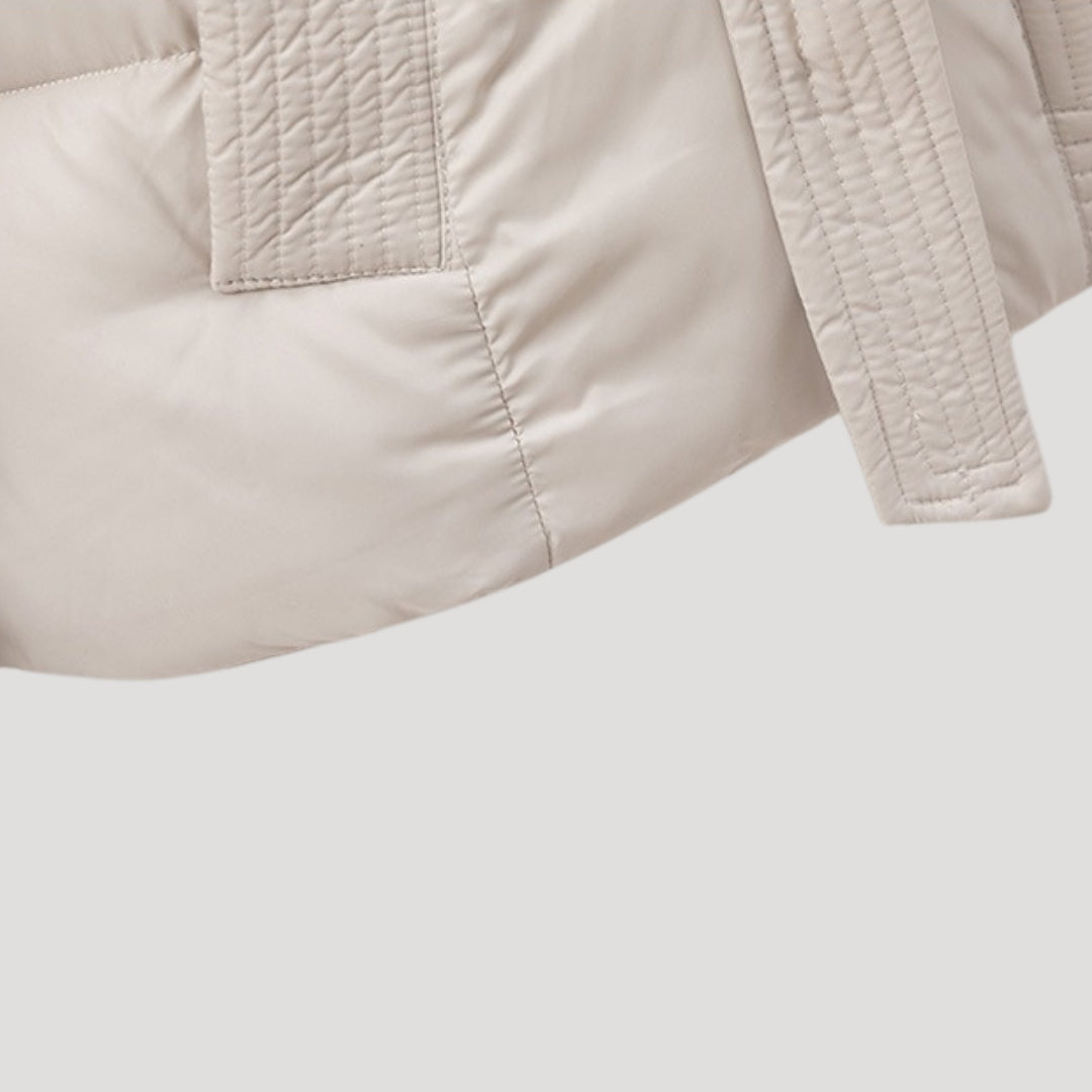 Dames Pufferjack met Capuchon en Tailleband 6