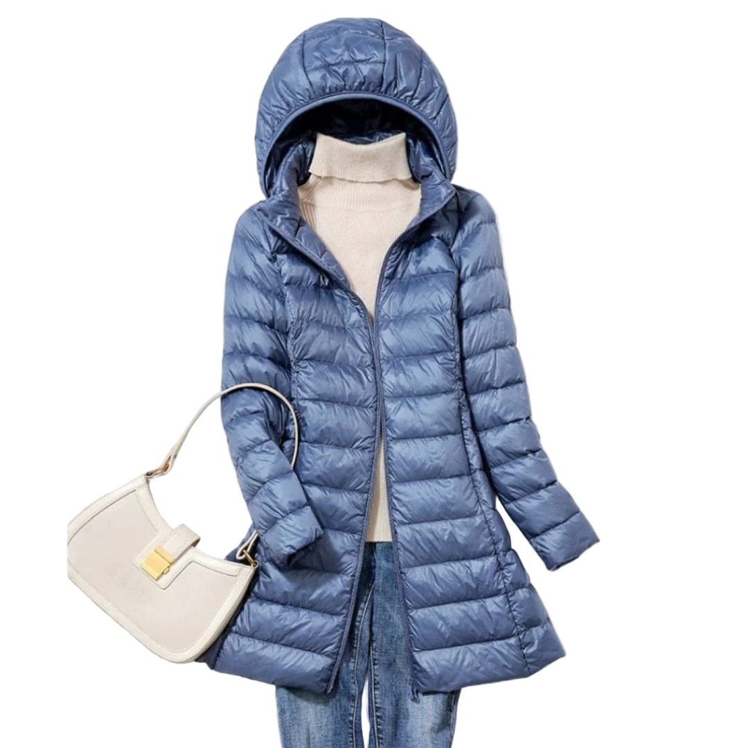 Dames Pufferjack met Capuchon voor Winterstijl 0