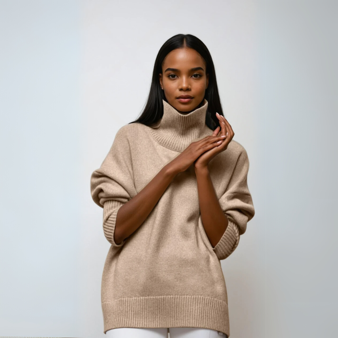 Dames Pullover Turtleneck Elegante Gebreide Stof 3