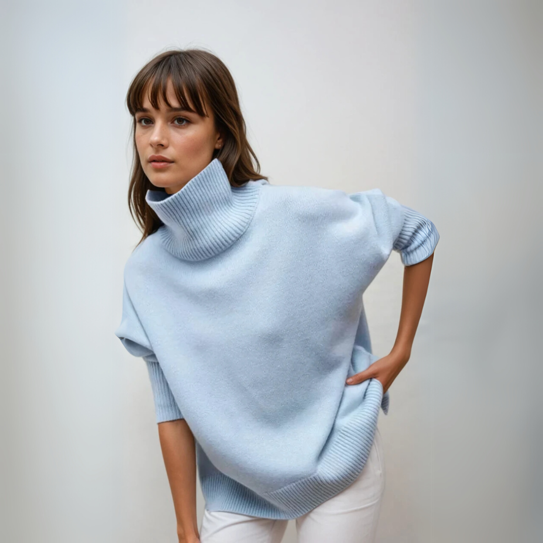 Dames Pullover Turtleneck Elegante Gebreide Stof 4