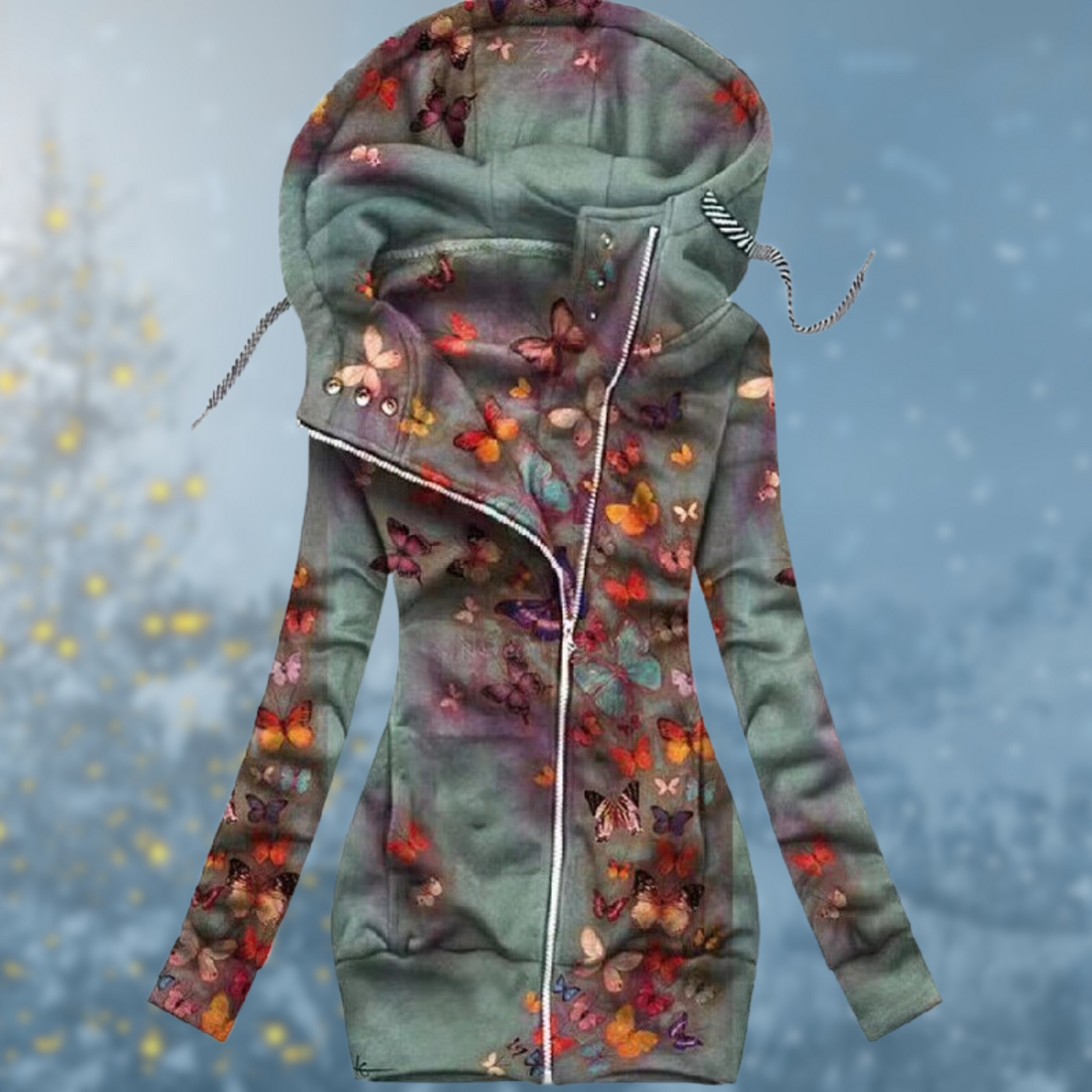 Dames Pullover Winterstijl met Capuchon 1