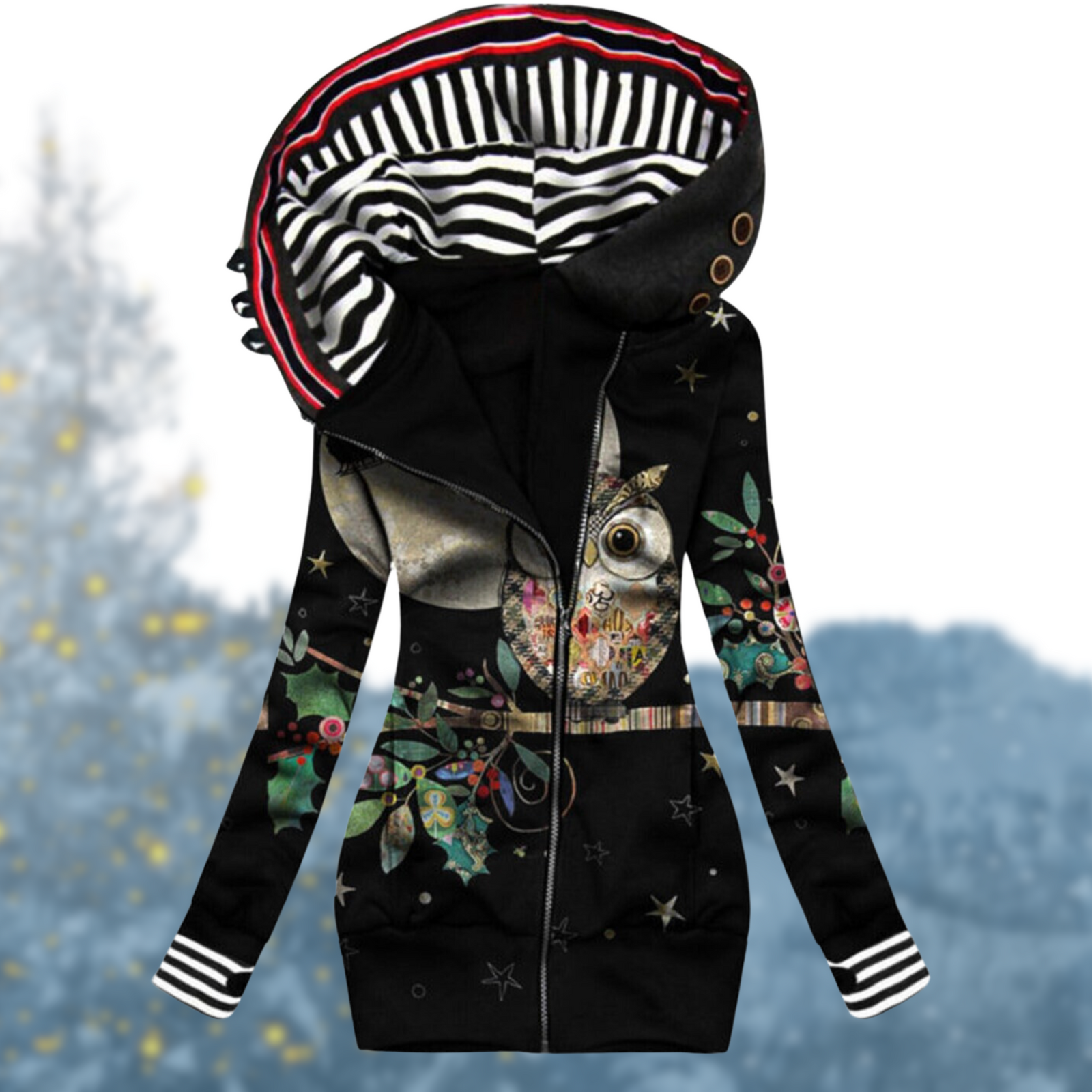 Dames Pullover Winterstijl met Capuchon 7