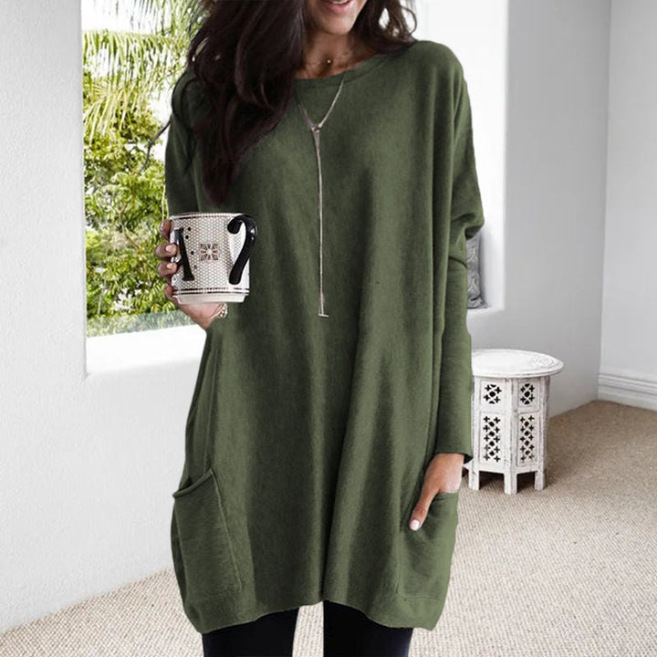 Dames Pullover met Lange Mouwen en Zak 6