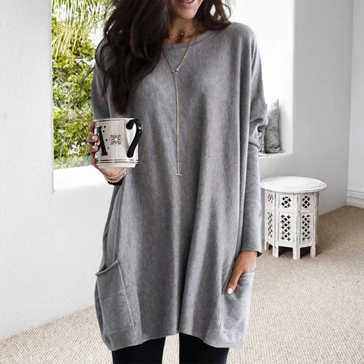 Dames Pullover met Lange Mouwen en Zak 7