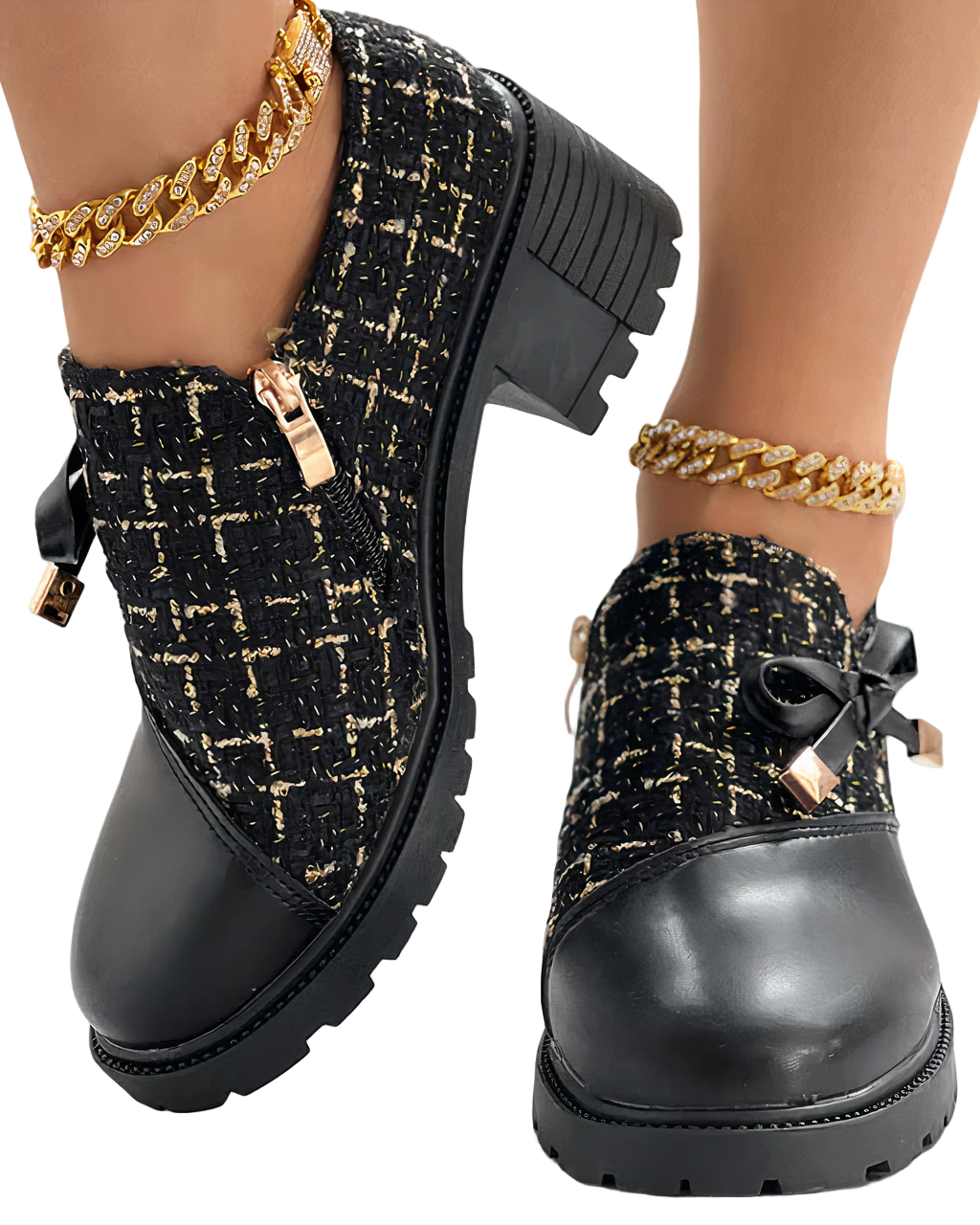 Dames Pumps Met Brede Hak Open Teen 5