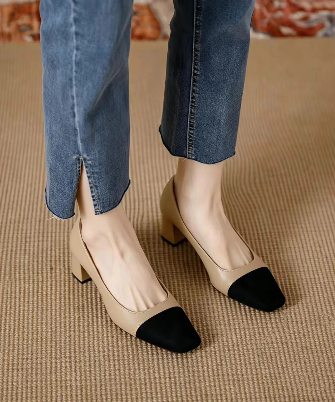 Dames Pumps Met Stevige Hak 1