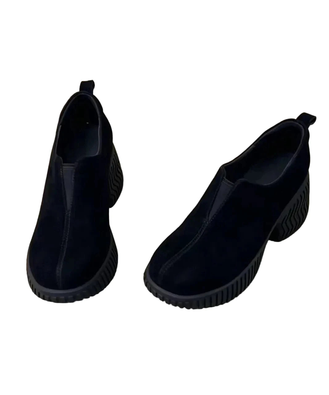 Dames Pumps Ronde Neus Vintage Stijl Met Dikke Hak 2