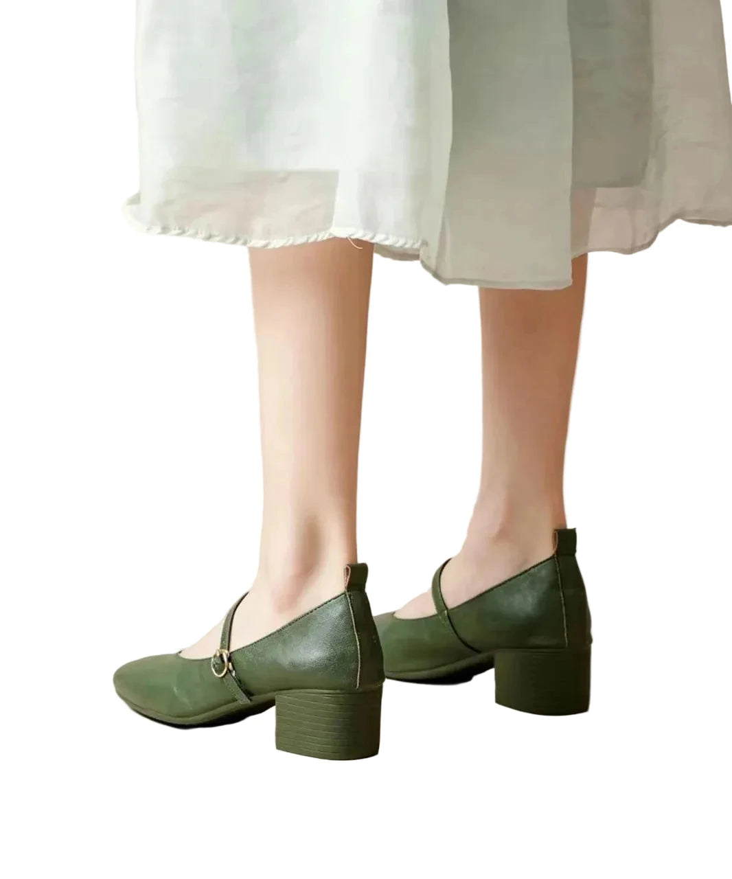 Dames Pumps met Gespband en Hoge Hak 4