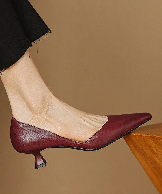 Dames Pumps met Spitse Neus en Kittenhak 3