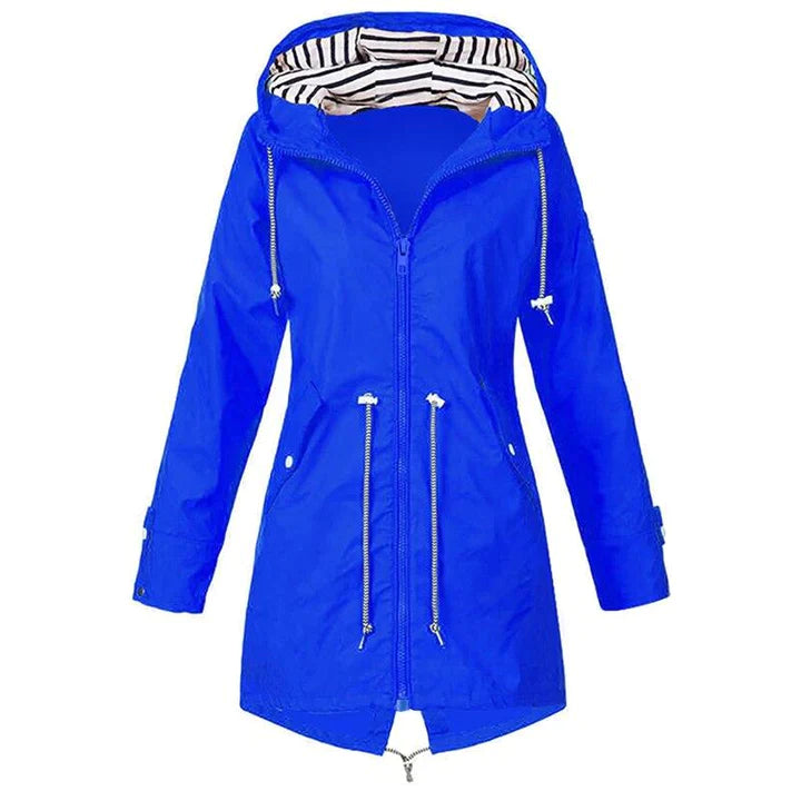 Dames Regnjack met Verstelbare Taille en Tweewegluiting 3