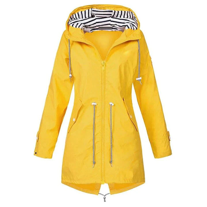 Dames Regnjack met Verstelbare Taille en Tweewegluiting 5
