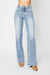Dames Retro Jeans Hoge Taille Medium Denim 1