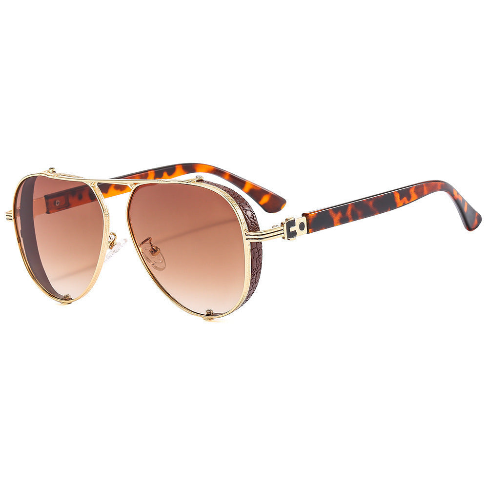 Dames Retro Zonnebril Met Sierlijke Decoraties 4