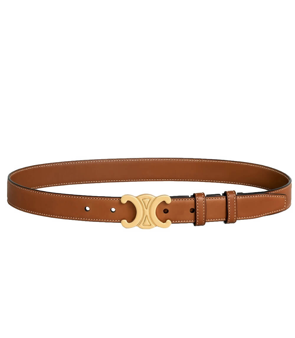 Dames Riem Zwart Leren Band met Gouden Gesp Verstelbaar Casual Formeel 7