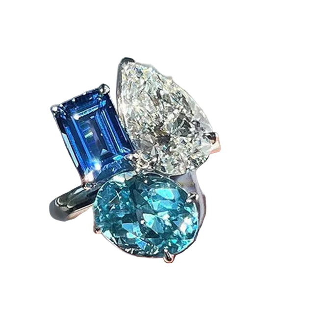 Dames Ring Colorblock Modern Design voor Diverse Outfits 0