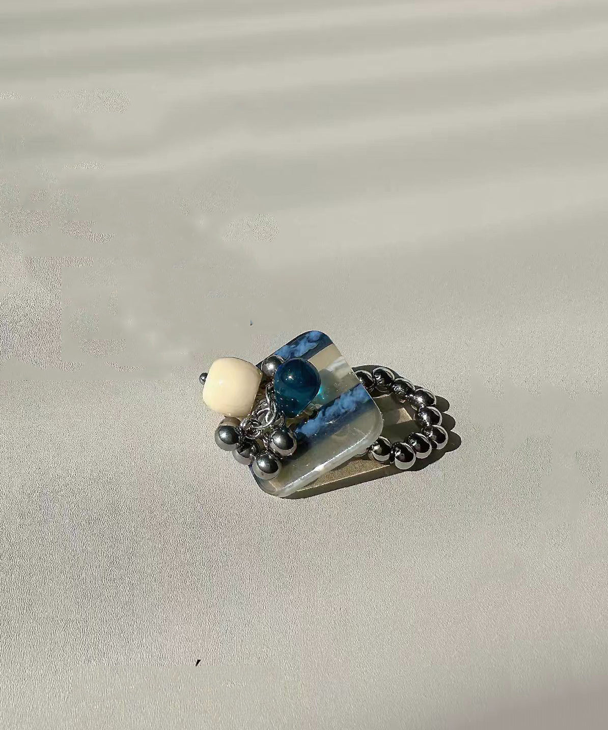 Dames Ringen Met Kwastjes Blauwe Accenten 2