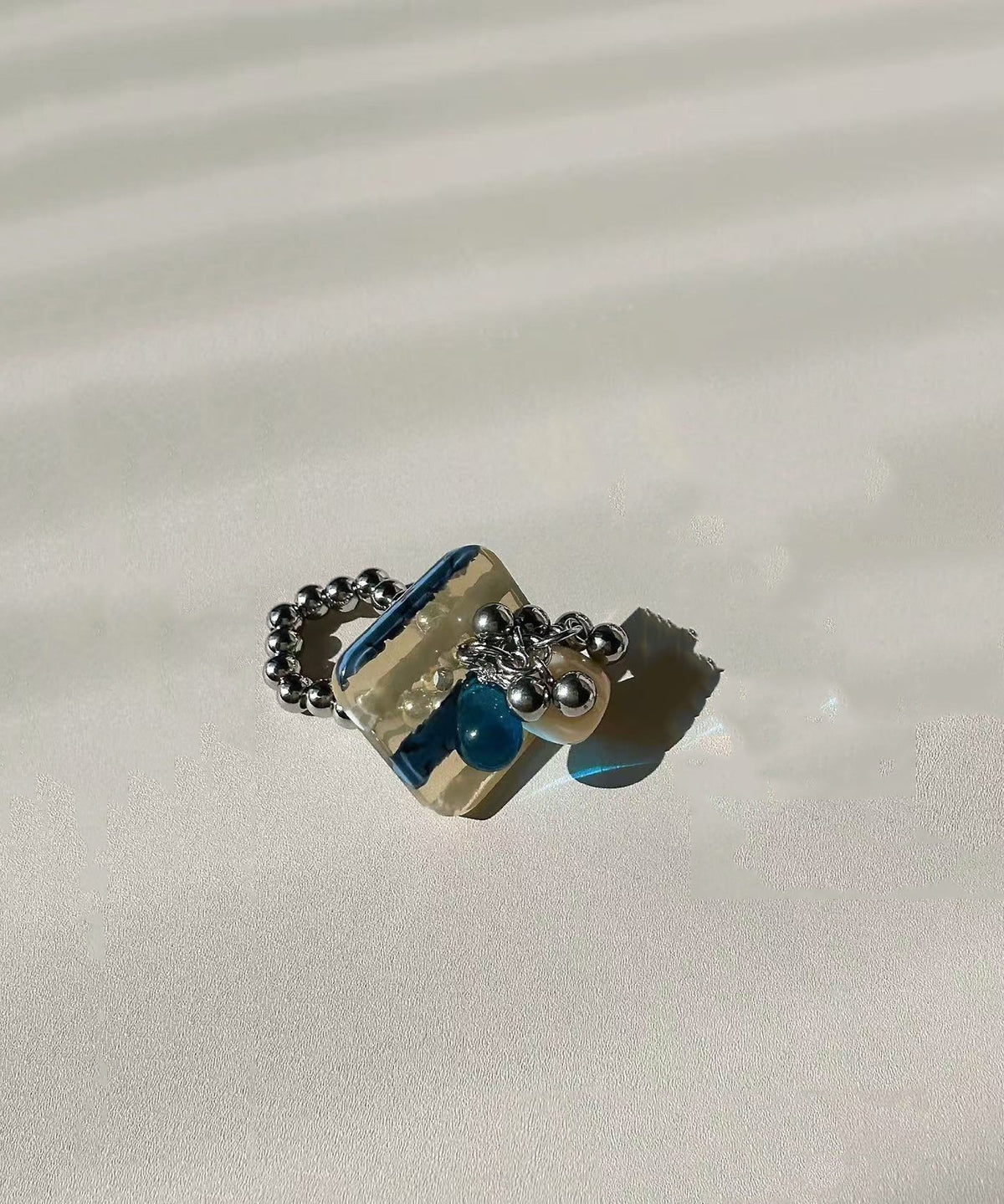 Dames Ringen Met Kwastjes Blauwe Accenten 4