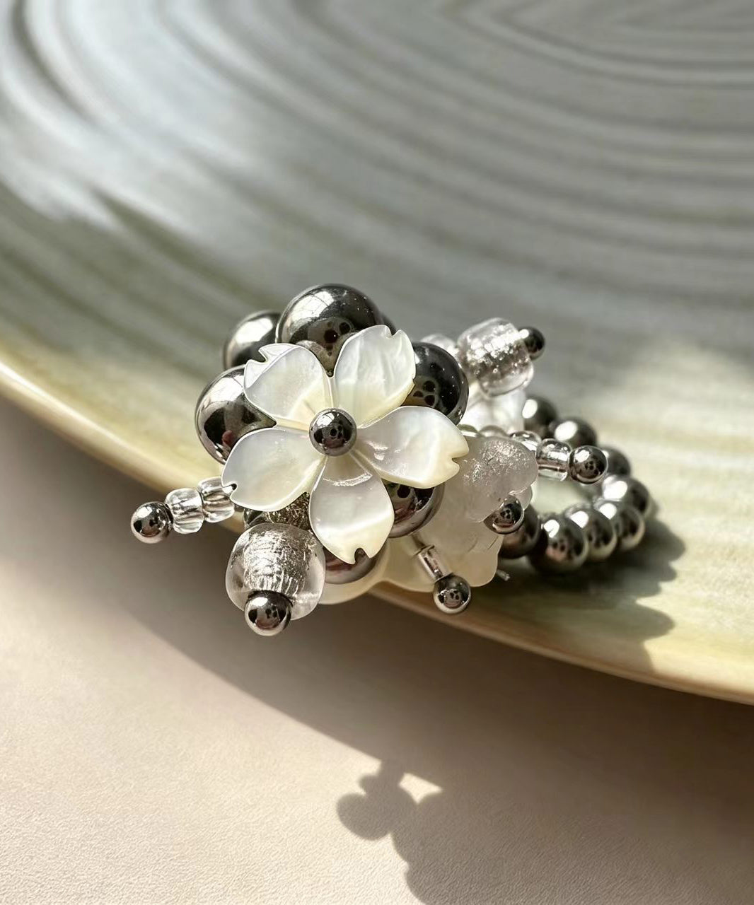 Dames Ringen Set Bloemenkralen Stretchstijl 3