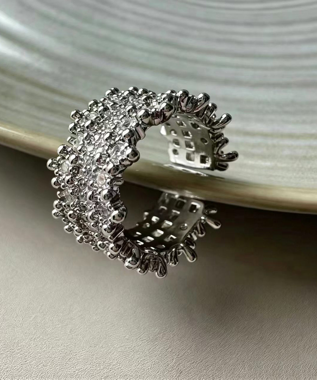 Dames Ringen Set Bloemenkralen Stretchstijl 4