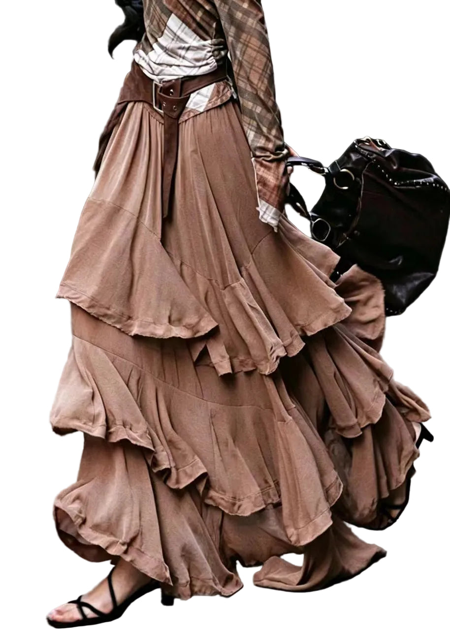 Dames Rok Asymmetrisch Gelaagd Zomerstijl 0
