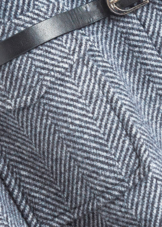 Dames Rok Hoge Taille A-Lijn Knielengte in Donkergrijs 3