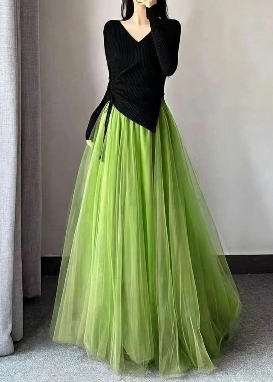 Dames Rok Tule Hoge Taille Wijde Zoom 1