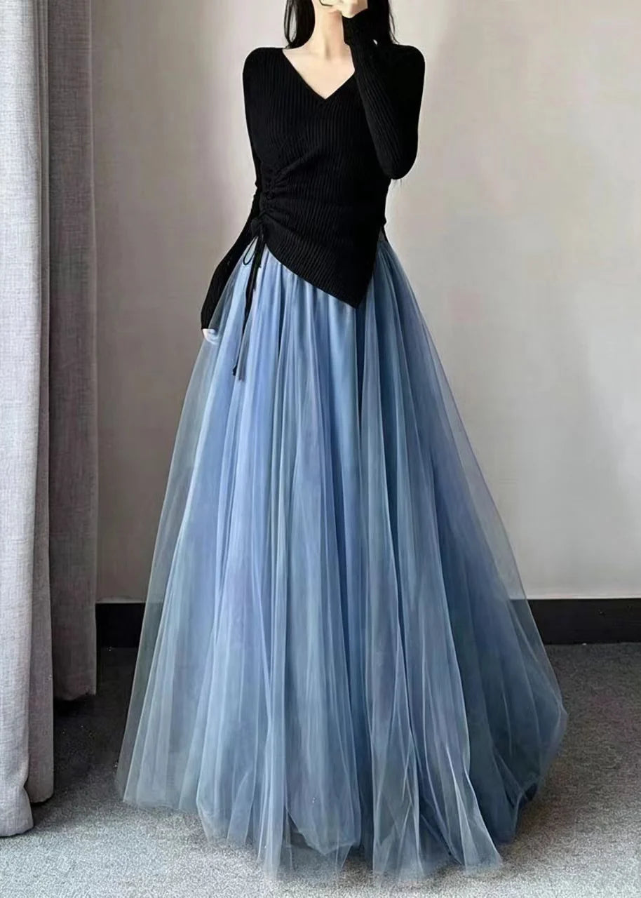 Dames Rok Tule Hoge Taille Wijde Zoom 2