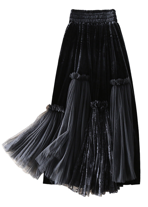 Dames Rok Tule Patchwork Stijl 0