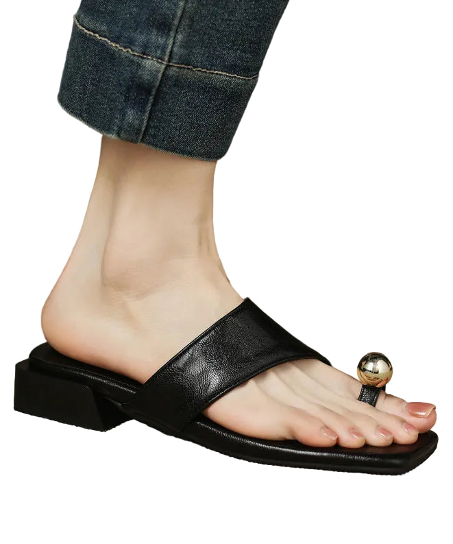 Dames Romeinse Teensandalen Zwart 3