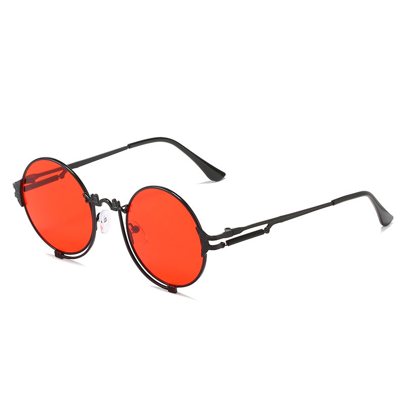 Dames Ronde Zonnebril Metalen Vintage Stijl 4
