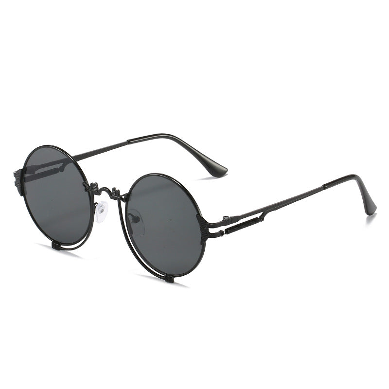 Dames Ronde Zonnebril Metalen Vintage Stijl 7