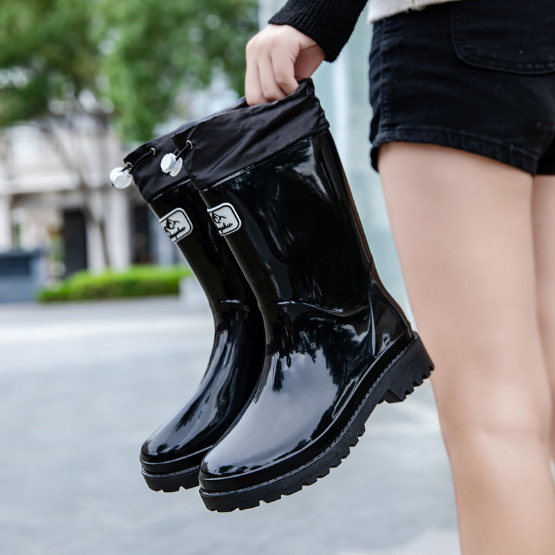 Dames Rubberlaarzen met Verstelbaar Vetersysteem 0