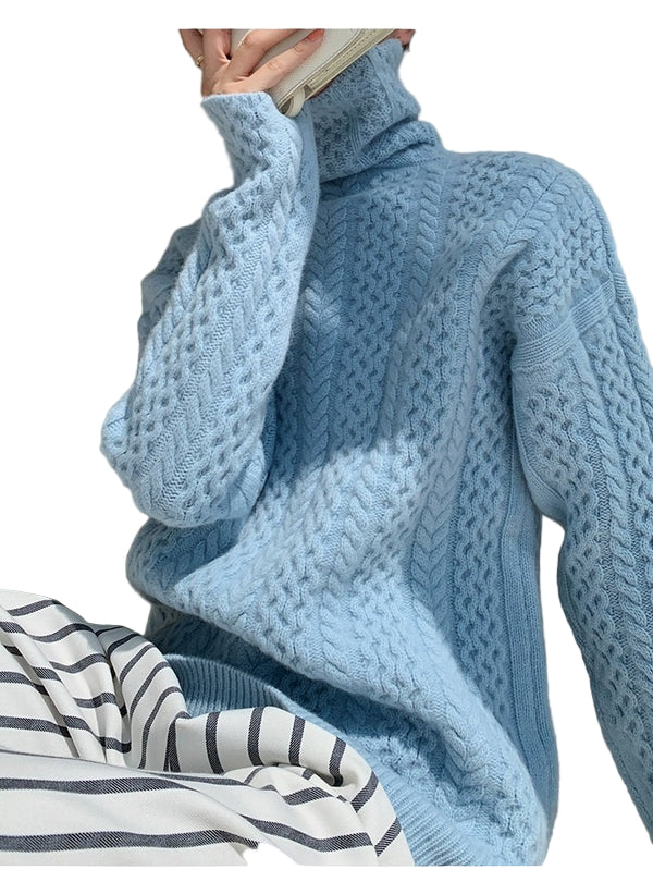 Dames Rullekragen Trui van Kashmir Casual Warm Voorjaar en Winter 0