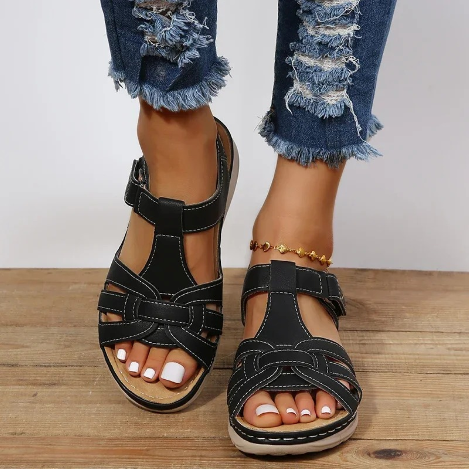Dames Sandalen Comfortabel Met Brede Banden - Lichtgewicht Design Met Zachte Voetboogondersteuning 6