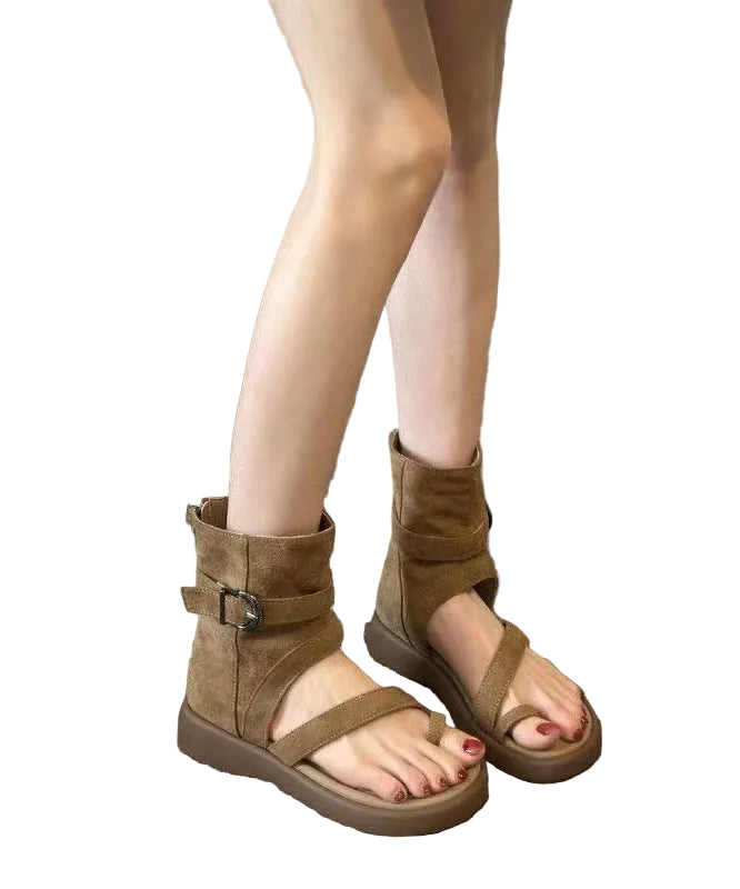 Dames Sandalen Gespleten Details Open Teen 0