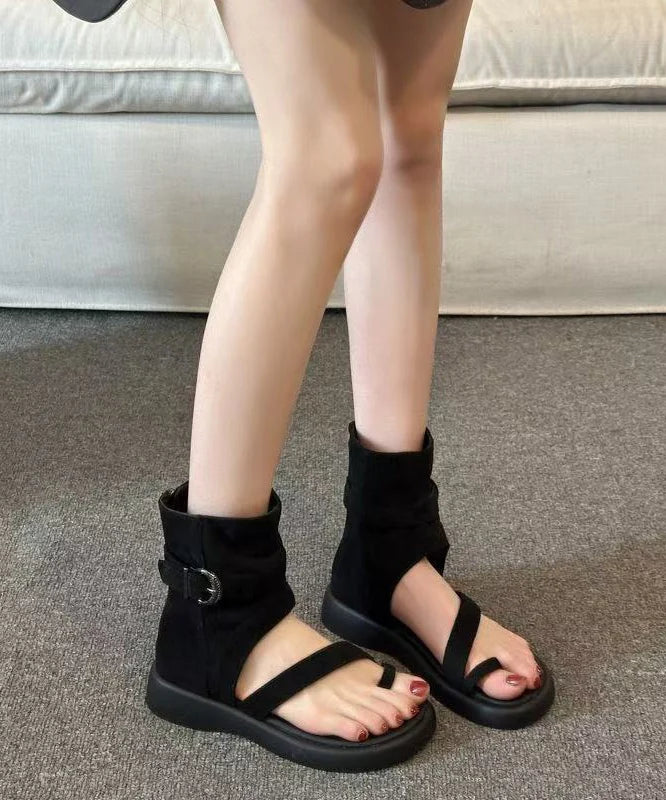 Dames Sandalen Gespleten Details Open Teen 1